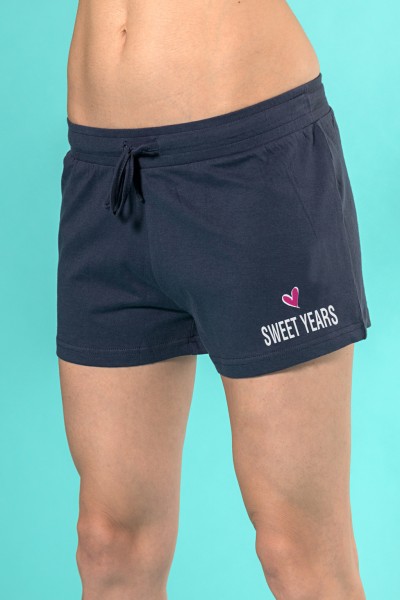 Pantaloncini da donna in felpa leggera tinta unita Sweet Years