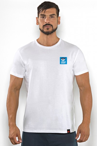 T-shirt uomo Sweet Years in cotone tinta unita con piccola stampa